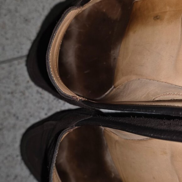 Made in UK Edward Green Men's dark brown suede unlined loafer(Size UK10.5) - Picture 5 of 9